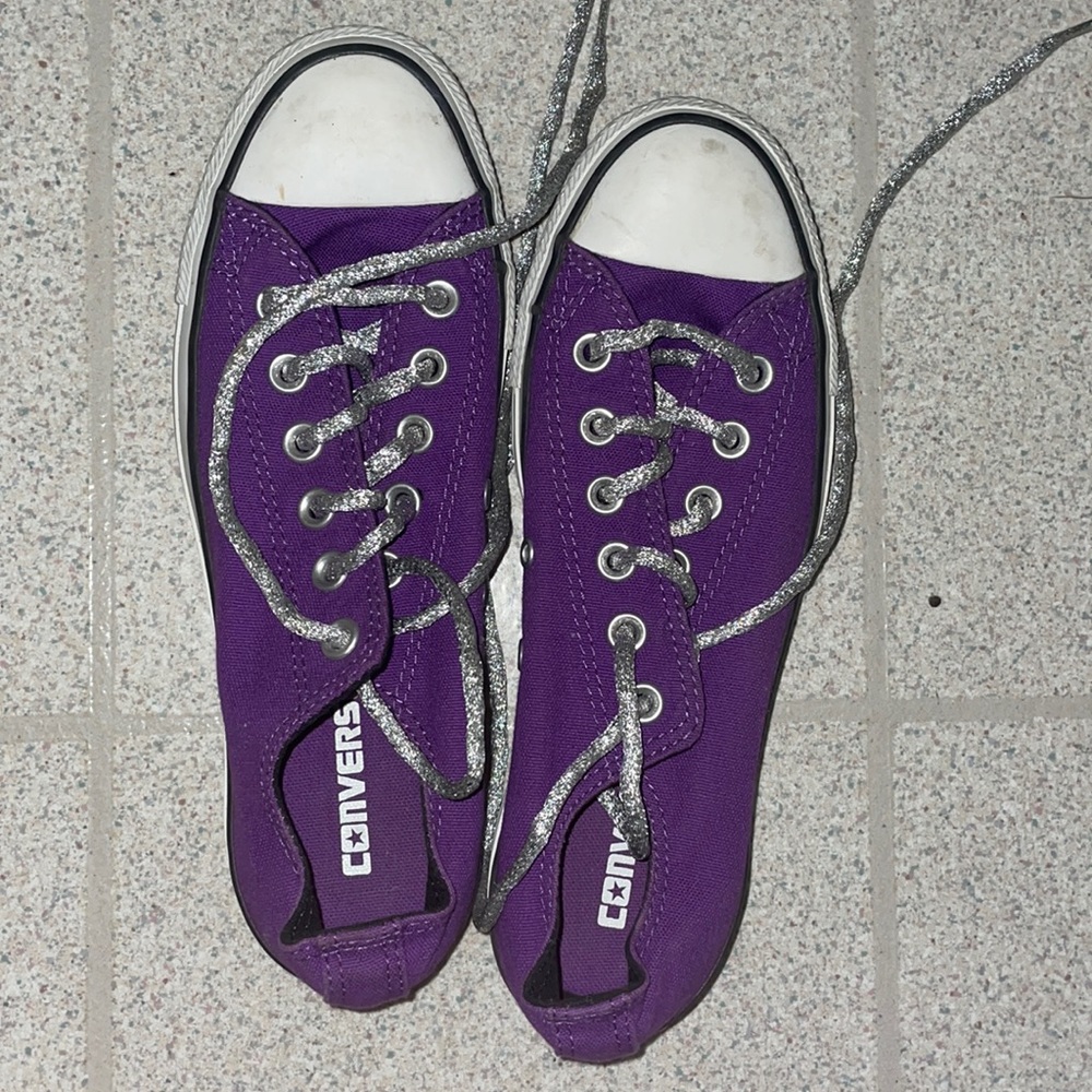 Purple Converse Sneakers